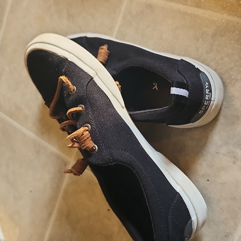 Black sperry shoes size 7.5